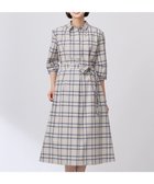 【ジェイ プレス/J.PRESS】の【洗える】コンパクトチェック シャツカラー ワンピース ベージュチェック系|ID: prp329100004526917 ipo3291000000032014386