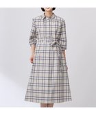 【ジェイ プレス/J.PRESS】の【洗える】コンパクトチェック シャツカラー ワンピース ベージュチェック系|ID: prp329100004526917 ipo3291000000032761918