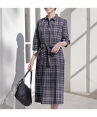 【ジェイ プレス/J.PRESS】の【洗える】コンパクトチェック シャツカラー ワンピース ネイビーチェック系|ID: prp329100004526917 ipo3291000000033564538