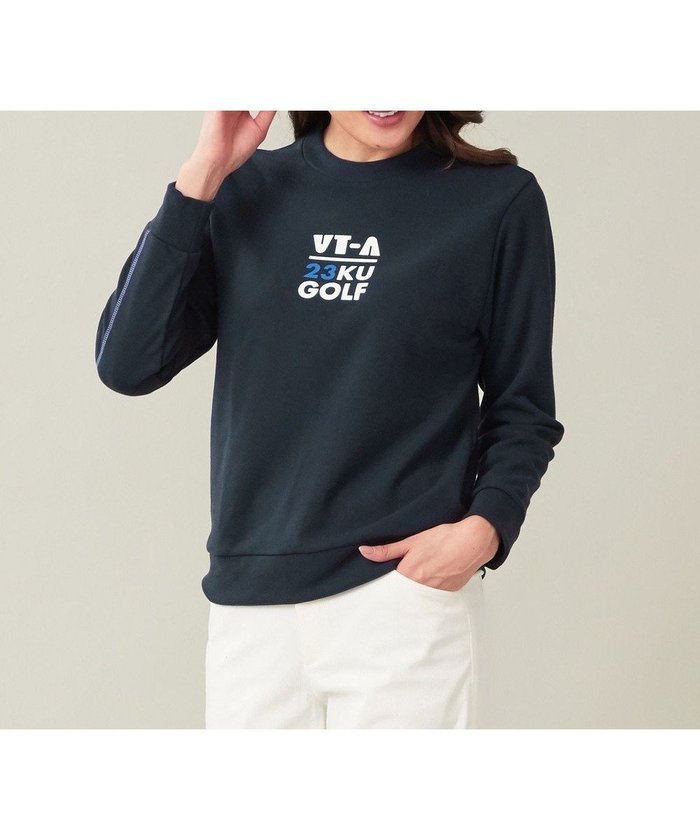 【23区 ゴルフ/NIJYUSANKU GOLF】の【WOMEN】【吸湿発熱】グランサーモ裏毛 プルオーバー インテリア・キッズ・メンズ・レディースファッション・服の通販 founy(ファニー) https://founy.com/ ファッション Fashion レディースファッション Fashion for Women トップス・カットソー Cut & Sew Tops レディースパーカー・カジュアルフーディー Casual Hoodies & Sweatshirts カジュアルプルオーバー・ニットトップス Pullovers & Knit Tops / Casual Pullovers スウェット・クルーネックトップス Sweatshirts & Crewnecks / Relaxed Fit Sweat Tops インナー Innerwear スウェット / スエット Sweatshirt, Sweatwear トレーナー Sweatshirt, Trainer フロント Front, Front Design ベーシック Basic, Essential ボトム Bottoms, Lower Wear ボーダー Border, Stripe モチーフ Motif, Design Theme ローズ Rose, Rose Motif エレガント 上品 Elegant A/W・秋冬 Autumn/Winter |ID: prp329100004526921 ipo3291000000035870394