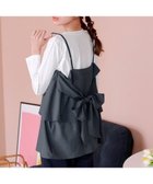 【ティアクラッセ/Tiaclasse】の【洗える】リボンキャミドッキングカットソートップス チャコールグレー|ID: prp329100004526938 ipo3291000000032014477