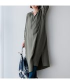 【23区/NIJYUSANKU】の【洗える】LIBECO カフタン ワンピース カーキ系|ID: prp329100004526940 ipo3291000000032014488