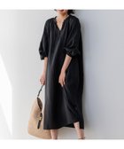 【23区/NIJYUSANKU】の【洗える】LIBECO カフタン ワンピース ブラック系|ID: prp329100004526940 ipo3291000000032014489