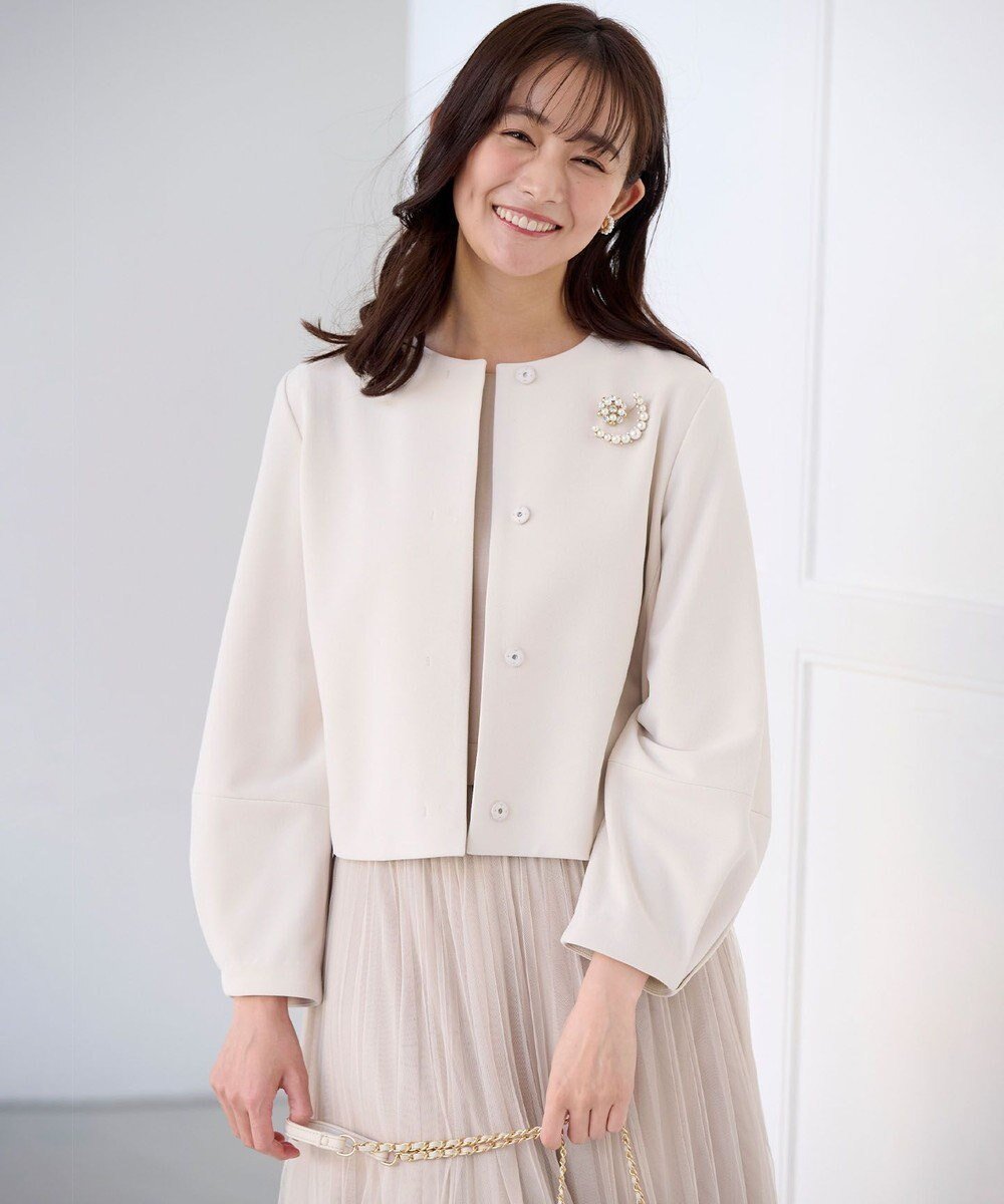 【組曲/KUMIKYOKU】の【KUMIKYOKU NAVY】コンフォータブルアムンゼン ノーカラージャケット 人気、トレンドファッション・服の通販 founy(ファニー) 　ファッション　Fashion　レディースファッション　WOMEN　アウター　Coat Outerwear　ジャケット　Jackets　ノーカラージャケット　No Collar Leather Jackets　インナー　Inner　コレクション　Collection　ジャケット　Jacket　ジャージー　Jersey　ジョーゼット　Georgette　スタイリッシュ　Stylish　セットアップ　Set Up　タイトスカート　Tight Skirt　ドレス　Dress　フォルム　Form　フォーマル　Formal　フレア　Flare　ヨーク　Yoke　A/W・秋冬　Aw・Autumn/Winter・Fw・Fall-Winter　2022年　2022　S/S・春夏　Ss・Spring/Summer　2022-2023秋冬・A/W　Aw/Autumn/Winter//Fw/Fall-Winter/2022-2023　夏　Summer　エレガント 上品　Elegant　結婚式　Wedding Ceremony　 other-1|ID: prp329100004526951 ipo3291000000032014548