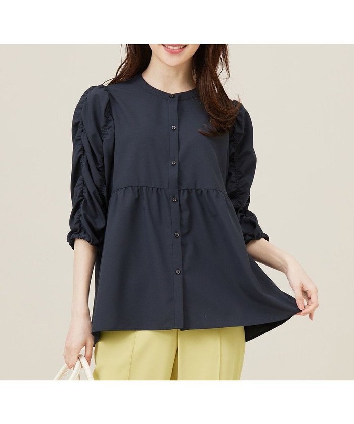 【エニィ スィス/any SiS】の【洗える】ギャザースリーブ ブラウス インテリア・キッズ・メンズ・レディースファッション・服の通販 founy(ファニー) https://founy.com/ ファッション Fashion レディースファッション Fashion for Women トップス・カットソー Cut & Sew Tops シャツ・ブラウス・オフィスカジュアル Elegant Blouses & Button-Ups ウォッシャブル Machine Washable 春 Spring 洗える Machine Washable ギャザー Gathered, Ruffled ジャケット Jacket, Outerwear スリーブ Sleeve, Long Sleeve / Short Sleeve デニム Denim, Jeans Material ペプラム Peplum, Flared Hem 冬 Winter / This Winter S/S・春夏 SS, Spring/Summer, Warm Season おすすめ Recommended / Our Picks 夏 Summer 新作・新入荷 New Arrivals / New In |ID: prp329100004526973 ipo3291000000034295792