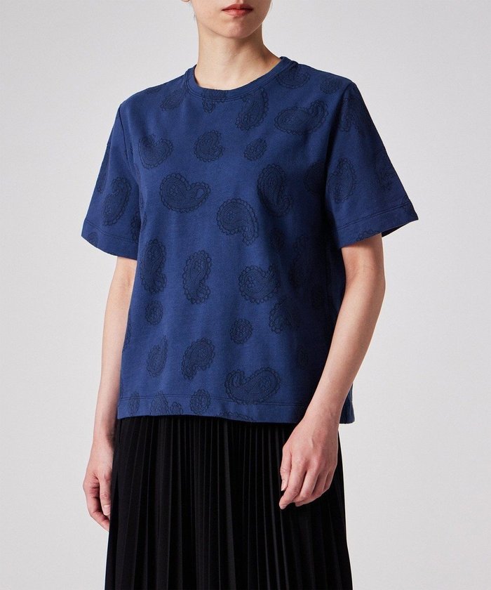 【ポール スミス/Paul Smith】のペイズリー ジャカード Tシャツ インテリア・キッズ・メンズ・レディースファッション・服の通販 founy(ファニー) https://founy.com/ ファッション Fashion レディースファッション WOMEN トップス・カットソー Tops/Tshirt シャツ/ブラウス Shirts/Blouses ロング / Tシャツ T-Shirts カットソー Cut and Sewn カットソー Cut And Sew シンプル Simple ジャカード Jacquard ペイズリー Paisley エレガント 上品 Elegant 再入荷 Restock/Back In Stock/Re Arrival 半袖 Short Sleeve 夏 Summer S/S・春夏 Ss・Spring/Summer A/W・秋冬 Aw・Autumn/Winter・Fw・Fall-Winter |ID: prp329100004526978 ipo3291000000032014675