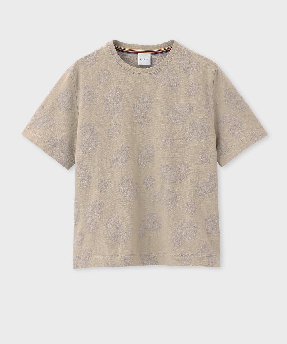 【ポール スミス/Paul Smith】のペイズリー ジャカード Tシャツ インテリア・キッズ・メンズ・レディースファッション・服の通販 founy(ファニー) 　ファッション　Fashion　レディースファッション　WOMEN　トップス・カットソー　Tops/Tshirt　シャツ/ブラウス　Shirts/Blouses　ロング / Tシャツ　T-Shirts　カットソー　Cut and Sewn　カットソー　Cut And Sew　シンプル　Simple　ジャカード　Jacquard　ペイズリー　Paisley　エレガント 上品　Elegant　再入荷　Restock/Back In Stock/Re Arrival　半袖　Short Sleeve　夏　Summer　S/S・春夏　Ss・Spring/Summer　A/W・秋冬　Aw・Autumn/Winter・Fw・Fall-Winter　ベージュ|ID: prp329100004526978 ipo3291000000032014677