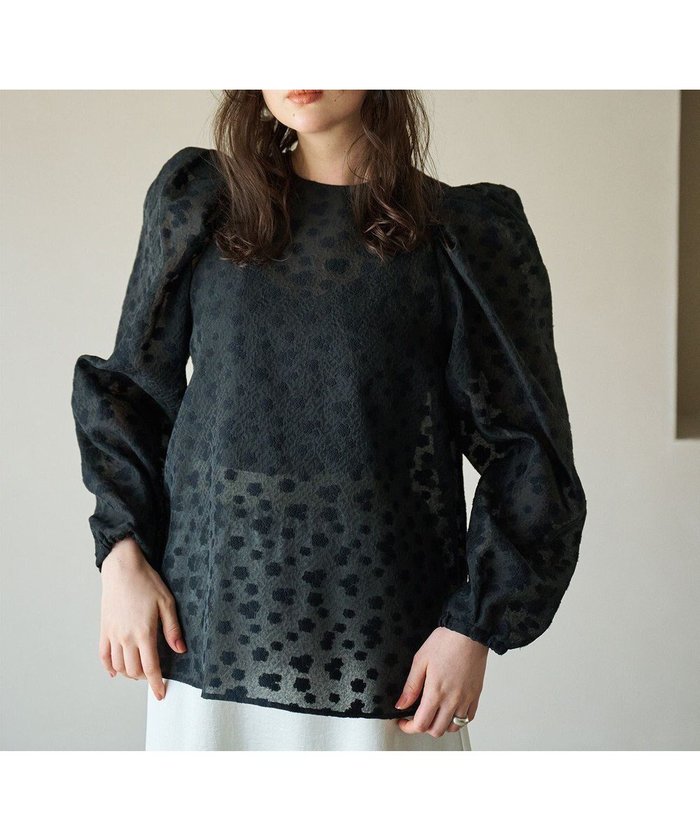 【ハッシュニュアンス/#Newans】のシアーパフスリーブブラウス インテリア・キッズ・メンズ・レディースファッション・服の通販 founy(ファニー) https://founy.com/ ファッション Fashion レディースファッション Fashion for Women トップス・カットソー Cut & Sew Tops シャツ・ブラウス・オフィスカジュアル Elegant Blouses & Button-Ups なめらか Smooth, Silky Texture エレガント 上品 Elegant キュプラ Cupro, Eco Fabric コンパクト Compact, Small Size シアー Sheer, See-Through スリーブ Sleeve, Long Sleeve / Short Sleeve ドット Polka Dot, Dot Pattern 日本製 Made In Japan A/W・秋冬 Autumn/Winter |ID: prp329100004526985 ipo3291000000034355149
