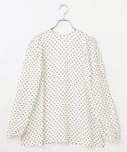 【ハッシュニュアンス/#Newans】のシアーパフスリーブブラウス ホワイト×ブラックドット|ID: prp329100004526985 ipo3291000000034355153