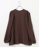 【ハッシュニュアンス/#Newans】のシアーパフスリーブブラウス ブラウン×イエロードット|ID: prp329100004526985 ipo3291000000034355155