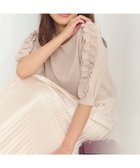 【フェルゥ/Feroux】の【洗える】フリルスリーブニット ベージュ系|ID: prp329100004526993 ipo3291000000032014725