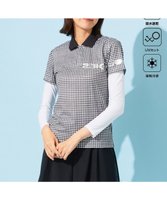 【23区 ゴルフ/NIJYUSANKU GOLF】の【WOMEN】【接触冷感・UVケア・吸水速乾】ギンガムチェック柄 ポロシャツ 人気、トレンドファッション・服の通販 founy(ファニー) ファッション Fashion レディースファッション WOMEN トップス・カットソー Tops/Tshirt シャツ/ブラウス Shirts/Blouses ポロシャツ Polo Shirts 春 Spring ギンガム Gingham クール Cool 吸水 Water Absorption シルバー Silver チェック Check ボトム Bottom ポロシャツ Polo Shirt モチーフ Motif ラウンド Round リゾート Resort S/S・春夏 Ss・Spring/Summer 夏 Summer 旅行 Travel ゴルフ Golf |ID:prp329100004527005