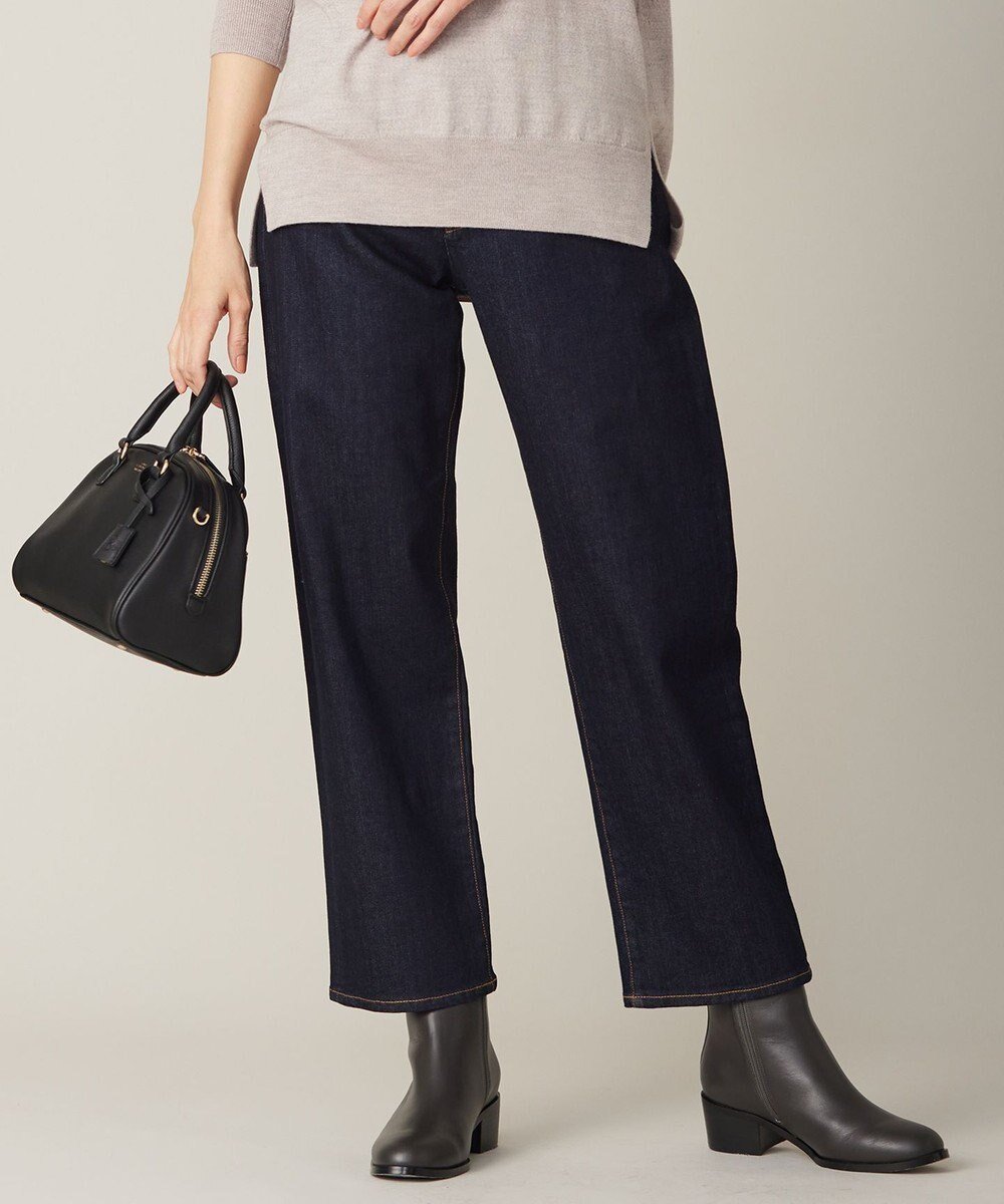 【ジェイ プレス/J.PRESS】の【洗える】BASIC STRETCH DENIM ボーイフィット パンツ インテリア・キッズ・メンズ・レディースファッション・服の通販 founy(ファニー) 　ファッション　Fashion　レディースファッション　Fashion for Women　パンツ　Pants & Trousers　デニムパンツ・ジーンズ・美脚デニム　Denim Jeans & Pants　インディゴ　Indigo Denim　春　Spring　洗える　Machine Washable　クラシック　Classic, Timeless Style　ストレッチ　Stretch, Stretchy Fabric　デニム　Denim, Jeans Material　フィット　Fit, Slim Fit　ポケット　Pocket, Pocket Detail　マニッシュ　Mannish, Boyish　ロング　Long, Long-Length　A/W・秋冬　Autumn/Winter　ネイビー系|ID: prp329100004527006 ipo3291000000032719436