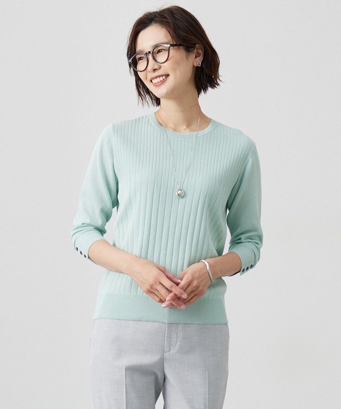 【ジェイ プレス/J.PRESS】の【洗える】Cotton Acetate ストライプ ニット プルオーバー インテリア・キッズ・メンズ・レディースファッション・服の通販 founy(ファニー) https://founy.com/ ファッション Fashion レディースファッション WOMEN トップス・カットソー Tops/Tshirt ニット Knit Tops プルオーバー Pullover アンサンブル Ensemble インナー Inner エレガント 上品 Elegant カーディガン Cardigan ジャケット Jacket ストライプ Stripe セーター Sweater 夏 Summer 春 Spring S/S・春夏 Ss・Spring/Summer 洗える Washable |ID: prp329100004527009 ipo3291000000032014778
