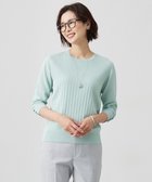 【ジェイ プレス/J.PRESS】の【洗える】Cotton Acetate ストライプ ニット プルオーバー ミント系|ID: prp329100004527009 ipo3291000000032014779