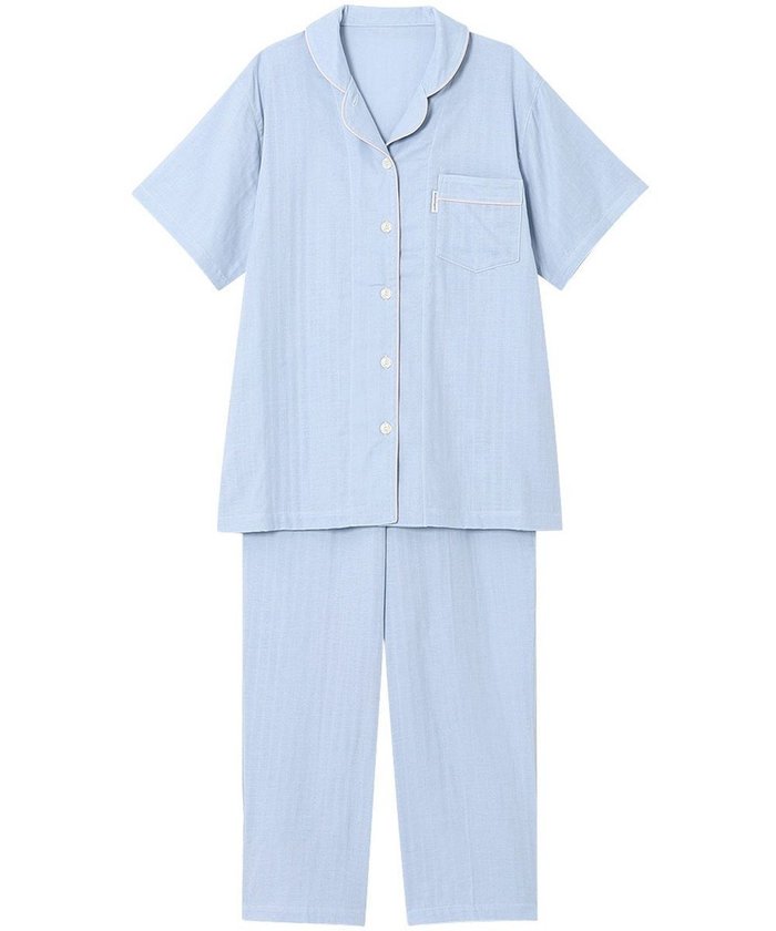 【ワコール 睡眠科学/wacoal suimin】のパジャマ 5分袖 半袖 9分丈 綿100%(天綿)(本体) レディース YDT144 睡眠科学/ワコール インテリア・キッズ・メンズ・レディースファッション・服の通販 founy(ファニー) https://founy.com/ ファッション Fashion レディースファッション Ladies' Fashion Online トップス・カットソー Tops/Tshirt なめらか Smooth パジャマ Pajamas ボトム Bottom 半袖 Short Sleeve |ID: prp329100004527017 ipo3291000000032650669