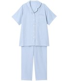 【ワコール 睡眠科学/wacoal suimin】のパジャマ 5分袖 半袖 9分丈 綿100%(天綿)(本体) レディース YDT144 睡眠科学/ワコール ブルー|ID: prp329100004527017 ipo3291000000032650670