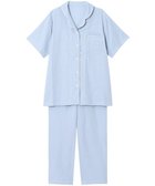 【ワコール 睡眠科学/wacoal suimin】のパジャマ 5分袖 半袖 9分丈 綿100%(天綿)(本体) レディース YDT144 睡眠科学/ワコール ブルー|ID: prp329100004527017 ipo3291000000034252557