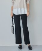 【アイシービー/iCB】の【洗える】TaPeダブルクロス セミフレアパンツ ブラック系|ID: prp329100004527037 ipo3291000000032014927