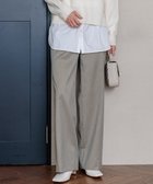 【23区/NIJYUSANKU】の【VERY3月号掲載/洗える】TRコンフォートストレッチ ワイドパンツ ライトグレー系|ID: prp329100004527038 ipo3291000000032014931
