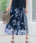 【23区/NIJYUSANKU】の【洗える】Ratti ペイズリーシフォン スカート ネイビー系|ID: prp329100004527045 ipo3291000000032014961
