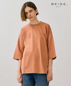 【ベイジ,/BEIGE,】の【BEIGE,ecru/WEB限定・洗える】JERSEY STITCH / コットンオーバサイズトップス Nude camel|ID: prp329100004527046 ipo3291000000032014964
