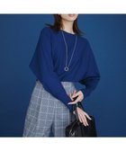 【23区/NIJYUSANKU】の【洗える/ご好評につきカラー追加】ヴィスコースストレッチ ドルマン ニット ブルー系|ID: prp329100004527050 ipo3291000000032014978