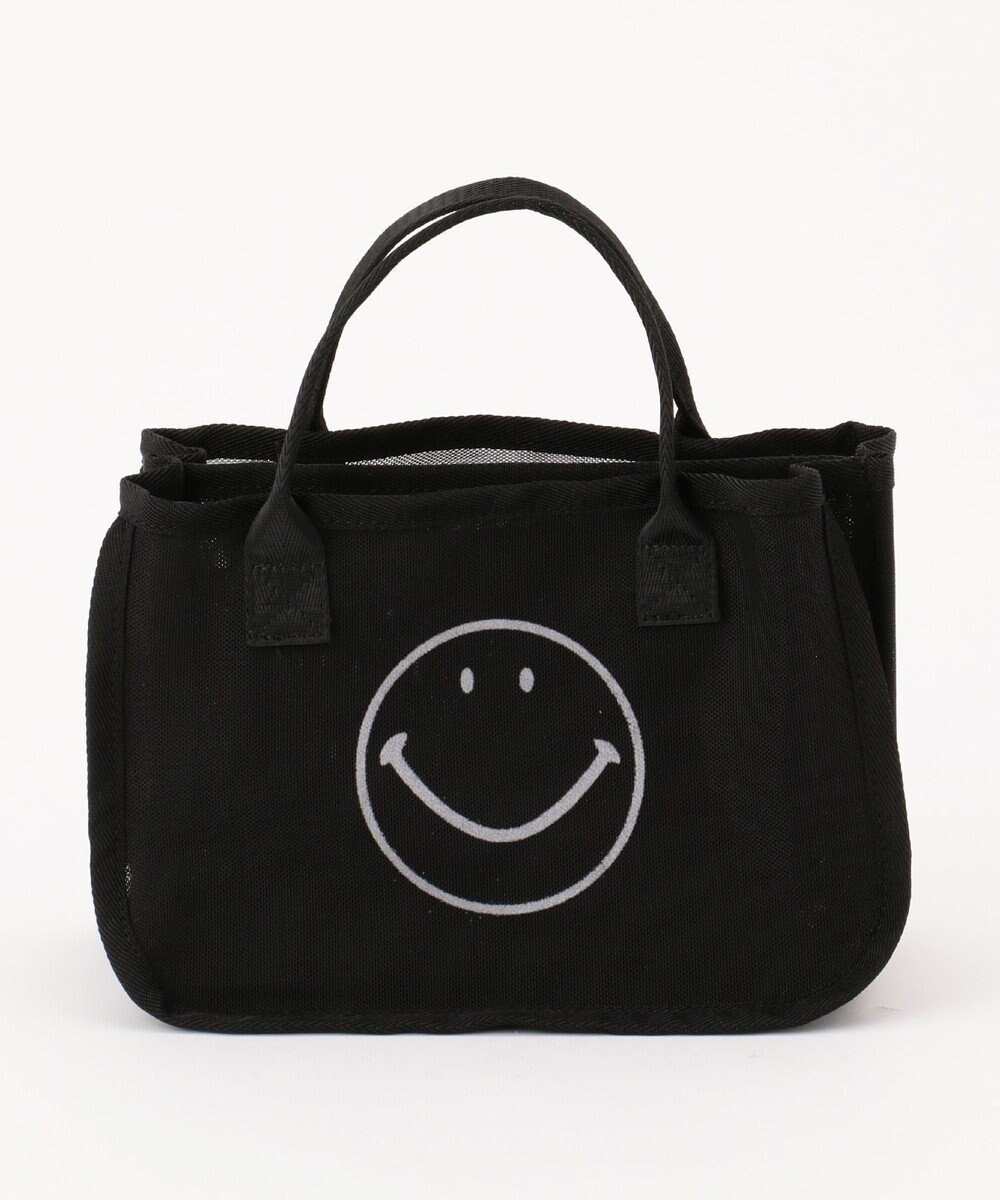 【アンビリオン/UNBILLION】のcachecache スマイルモチーフメッシュバッグインバッグ インテリア・キッズ・メンズ・レディースファッション・服の通販 founy(ファニー) 　ファッション　Fashion　レディースファッション　Fashion for Women　バッグ　Bags　カラフル　Colorful Design　ハンド　Hand, Handmade　ミックス　Mix, Mixed Style　メッシュ　Mesh, Net Fabric　モチーフ　Motif, Design Theme　再入荷　Restock / Back in Stock　ブラック|ID: prp329100004527052 ipo3291000000035714073