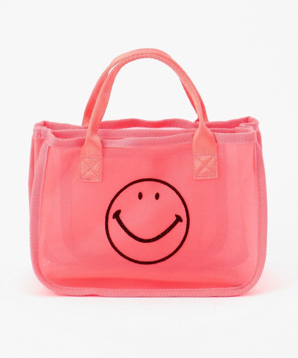 【アンビリオン/UNBILLION】のcachecache スマイルモチーフメッシュバッグインバッグ インテリア・キッズ・メンズ・レディースファッション・服の通販 founy(ファニー) 　ファッション　Fashion　レディースファッション　Fashion for Women　バッグ　Bags　カラフル　Colorful Design　ハンド　Hand, Handmade　ミックス　Mix, Mixed Style　メッシュ　Mesh, Net Fabric　モチーフ　Motif, Design Theme　再入荷　Restock / Back in Stock　ピンク|ID: prp329100004527052 ipo3291000000035714075