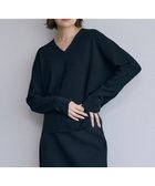 【アイシービー/iCB】の【洗える】 クロスコンビ Vネックプルオーバー ブラック系|ID: prp329100004527056 ipo3291000000032015009