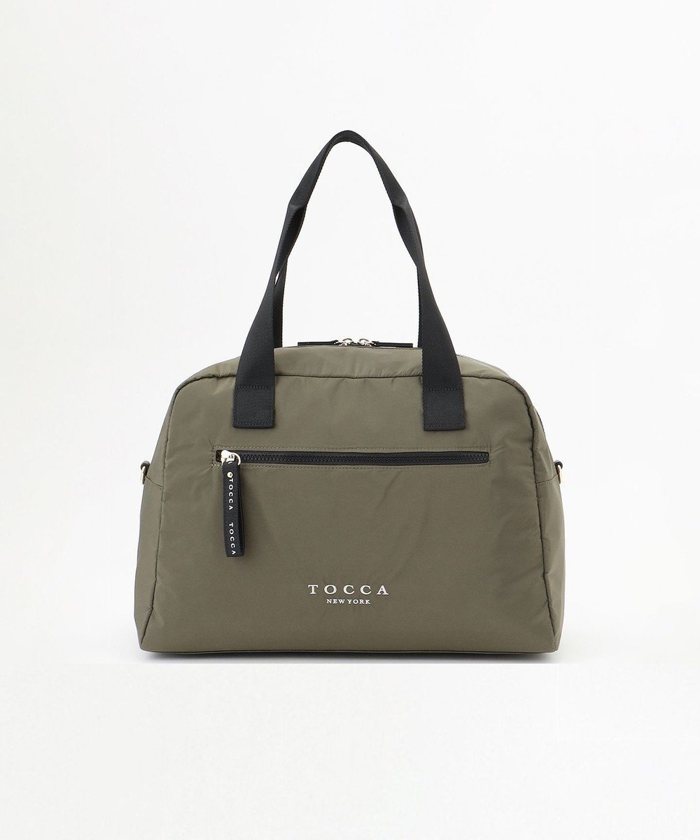 【トッカ/TOCCA】の【WEB&一部店舗限定】【A4サイズ対応】CAROVANA BOSTON ボストンバッグ インテリア・キッズ・メンズ・レディースファッション・服の通販 founy(ファニー) 　ファッション　Fashion　レディースファッション　WOMEN　バッグ　Bag　イタリア　Italy　クラウン　Crown　シューズ　Shoes　ショルダー　Shoulder　シンプル　Simple　ジップ　Zip　スポーツ　Sports　財布　Wallet　トラベル　Travel　フォルム　Form　ベーシック　Basic　ボストン　Boston　ボストンバッグ　Boston Bag　ポケット　Pocket　リュクス　Luxe　旅行　Travel　スーツケース キャリーケース　Suitcase　カーキ系|ID: prp329100004527060 ipo3291000000032015027