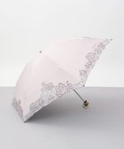 【アウロラ/AURORA】のNINA RICCI (ニナリッチ) 刺しゅうオーガンジー掛け合わせ 晴雨兼用パラソル(折り畳み・ミニ傘) ピンク|ID: prp329100004527066 ipo3291000000032015052