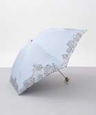 【アウロラ/AURORA】のNINA RICCI (ニナリッチ) 刺しゅうオーガンジー掛け合わせ 晴雨兼用パラソル(折り畳み・ミニ傘) サックス|ID: prp329100004527066 ipo3291000000032686254