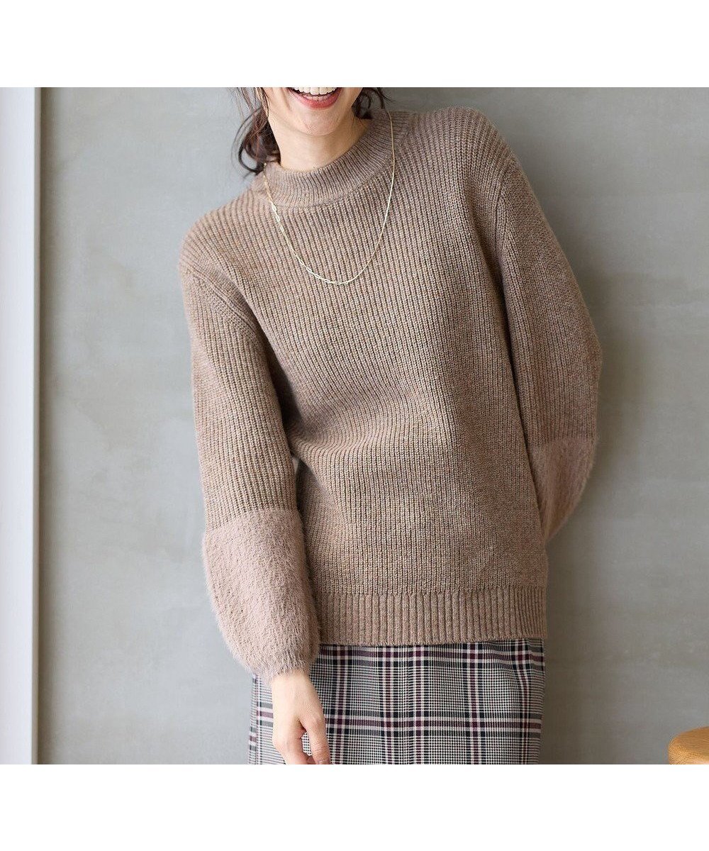 【エニィファム/any FAM】の【洗濯機可】ラムウールフェザーコンビプルオーバー 人気、トレンドファッション・服の通販 founy(ファニー) 　ファッション　Fashion　レディースファッション　WOMEN　トップス・カットソー　Tops/Tshirt　ニット　Knit Tops　プルオーバー　Pullover　おすすめ　Recommend　インナー　Inner　セーター　Sweater　タートルネック　Turtleneck　デニム　Denim　フェザー　Feather　洗える　Washable　A/W・秋冬　Aw・Autumn/Winter・Fw・Fall-Winter　 other-1|ID: prp329100004527069 ipo3291000000032015064