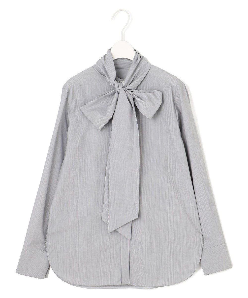 【アイシービー/iCB】の【CLASSY.1月号掲載・洗える】 クリーンブロード ボウタイブラウス インテリア・キッズ・メンズ・レディースファッション・服の通販 founy(ファニー) 　雑誌掲載アイテム　Magazine Items　ファッション雑誌　Fashion Magazines　クラッシィ　CLASSY.　ファッション　Fashion　レディースファッション　WOMEN　トップス・カットソー　Tops/Tshirt　シャツ/ブラウス　Shirts/Blouses　1月号　January Issue　洗える　Washable　クラシカル　Classical　雑誌　Magazine　ツイード　Tweed　トレンド　Trend　ブロード　Broad　A/W・秋冬　Aw・Autumn/Winter・Fw・Fall-Winter　再入荷　Restock/Back In Stock/Re Arrival　おすすめ　Recommend　2024年　2024　セレモニー　Ceremony　2024-2025秋冬・A/W　Aw/Autumn/Winter/Fw/Fall/2024-2025　ブラックストライプ系|ID: prp329100004527071 ipo3291000000032015073