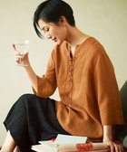 【自由区/JIYU-KU】の【カタログ掲載・接触冷感・洗える】ラミーローンプルオーバー ブラウス コッパー|ID: prp329100004527074 ipo3291000000032646976
