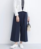 【組曲/KUMIKYOKU】の【美シルエット・ストレッチ・シワになりにくい】オシャクロス ガウチョパンツ 【WEB限定】ネイビー系9|ID: prp329100004527077 ipo3291000000032015096