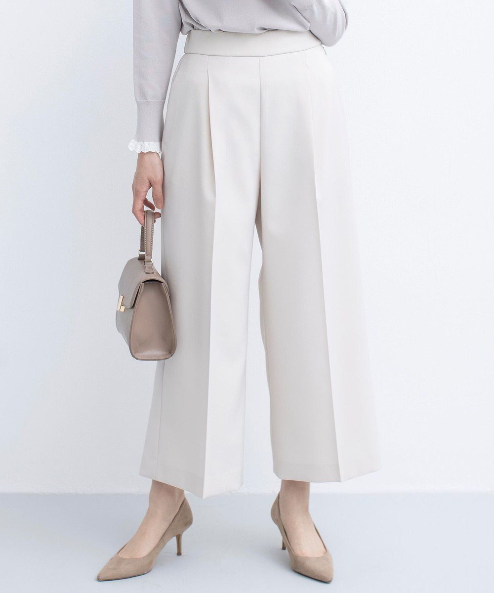 【組曲/KUMIKYOKU】の【美シルエット・ストレッチ・シワになりにくい】オシャクロス ガウチョパンツ 人気、トレンドファッション・服の通販 founy(ファニー) ファッション Fashion レディースファッション Fashion for Women パンツ Pants & Trousers オックス Oxford Fabric 春 Spring ガウチョパンツ Gaucho Pants, Culottes キュロット Culottes, Wide Shorts ストレッチ Stretch, Stretchy Fabric スマート Smart, Elegant S/S・春夏 SS, Spring/Summer, Warm Season 夏 Summer エレガント 上品 Elegant other-1|ID: prp329100004527077 ipo3291000000035510409