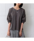 【23区/NIJYUSANKU】の【新色追加/洗える】スムースデザイン パフスリーブ カットソー グレー系|ID: prp329100004527092 ipo3291000000032015157