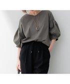 【23区/NIJYUSANKU】の【新色追加/洗える】スムースデザイン パフスリーブ カットソー カーキ系|ID: prp329100004527092 ipo3291000000033564376