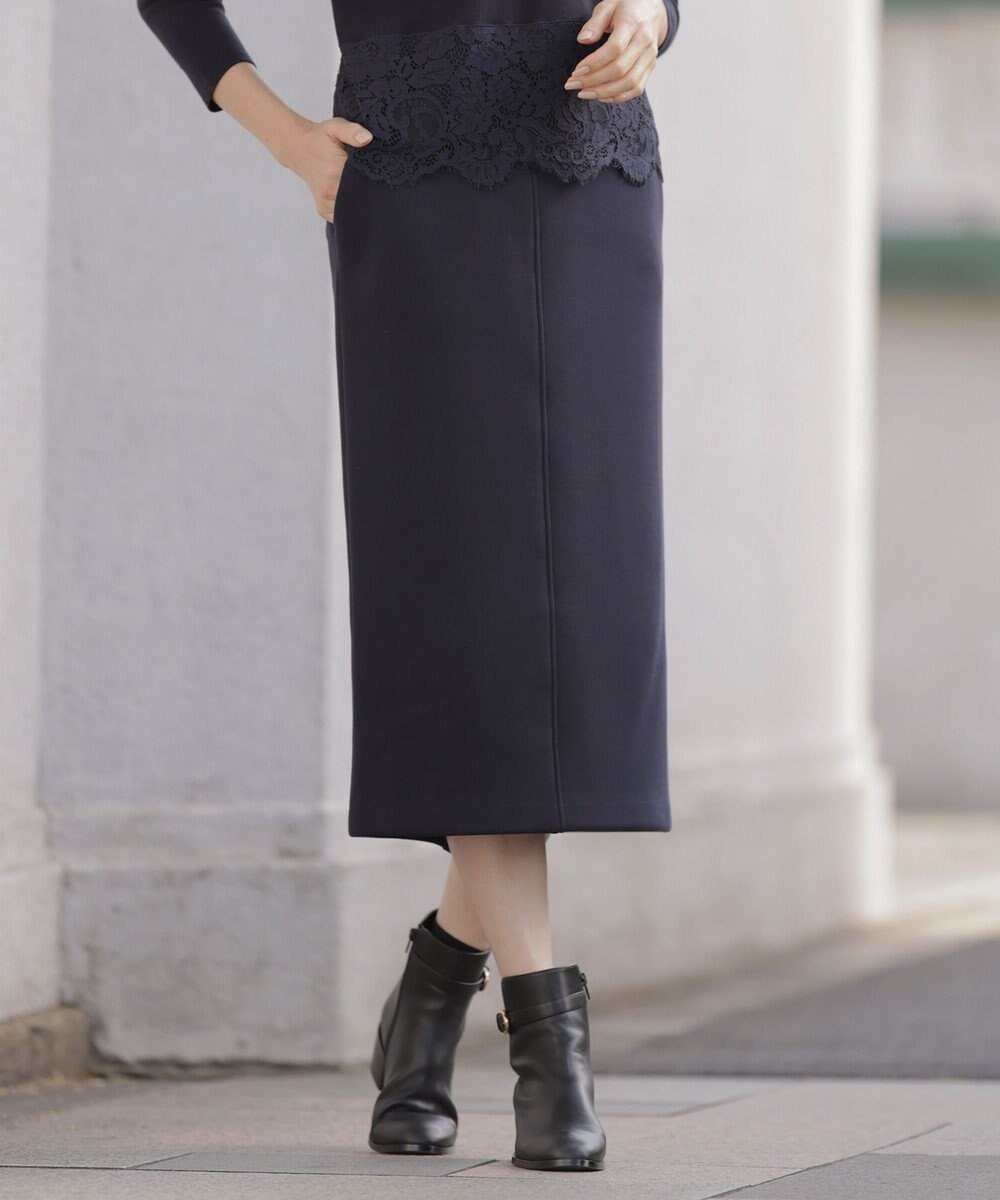 【ジェイ プレス/J.PRESS】の【洗える】ダンボールジャージー ナロー スカート 人気、トレンドファッション・服の通販 founy(ファニー) 　ファッション　Fashion　レディースファッション　WOMEN　スカート　Skirt　春　Spring　洗える　Washable　カットソー　Cut And Sew　ジャージー　Jersey　ストレッチ　Stretch　セットアップ　Set Up　パーカー　Hoodie　ポケット　Pocket　S/S・春夏　Ss・Spring/Summer　夏　Summer　ビジネス 仕事 通勤　Business　 other-1|ID: prp329100004527113 ipo3291000000032015258