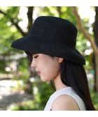 【石田製帽/ISHIDASEIBOU】の【洗える/折り畳める】美濃和紙xコットンブレード ウォッシャブルカサブランカ ブラック|ID: prp329100004527120 ipo3291000000032015302
