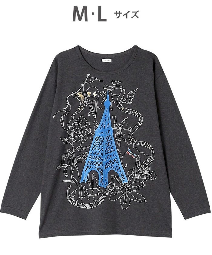 【ツモリチサト スリープ/tsumori chisato SLEEP】のツモリチサト トップス 長袖 ルームウェア 綿100%(本体) レディース UTX585 /ワコール インテリア・キッズ・メンズ・レディースファッション・服の通販 founy(ファニー) https://founy.com/ ファッション Fashion レディースファッション Ladies' Fashion Online トップス・カットソー Tops/Tshirt パジャマ Pajamas 長袖 Long Sleeve |ID: prp329100004527125 ipo3291000000032665323