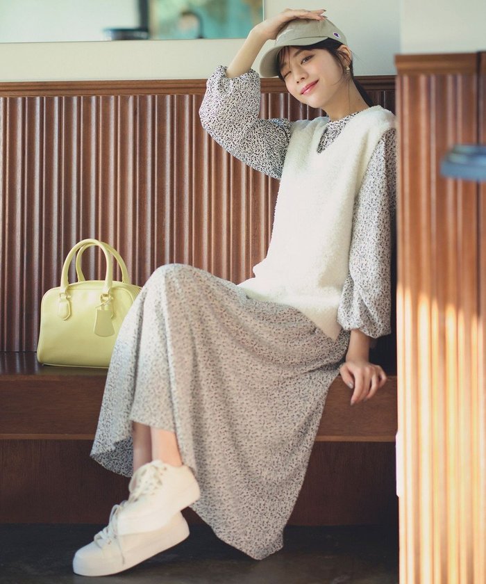 【エニィ スィス/any SiS】の【洗える】フラワープリントワンピース × ニットベスト セット インテリア・キッズ・メンズ・レディースファッション・服の通販 founy(ファニー) https://founy.com/ ファッション Fashion レディースファッション WOMEN アウター Coat Outerwear インナー Inner ウォッシャブル Washable 春 Spring 洗える Washable シャーリング Shirring ジャケット Jacket スタンド Stand ストライプ Stripe スリット Slit セットアップ Set Up デニム Denim ドット Dot ブルゾン Blouson プリント Print ベスト Vest ボトム Bottom S/S・春夏 Ss・Spring/Summer おすすめ Recommend 夏 Summer エレガント 上品 Elegant NEW・新作・新着・新入荷 New Arrivals ビジネス 仕事 通勤 Business |ID: prp329100004527164 ipo3291000000032015391