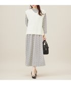 【エニィ スィス/any SiS】の【洗える】フラワープリントワンピース × ニットベスト セット アイボリー系|ID: prp329100004527164 ipo3291000000034296169