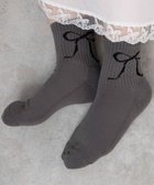 【ウィゴー/WEGO】の底パイルデザインソックス(丈14㎝) ダークグレー|ID: prp329100004527192 ipo3291000000035634519