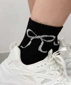 【ウィゴー/WEGO】の底パイルデザインソックス(丈14㎝) ブラック|ID: prp329100004527192 ipo3291000000035634520