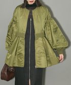【グリーンパークス/Green Parks】のMA-1ペプラムブルゾン Khaki|ID: prp329100004527208 ipo3291000000032015583