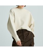 【アンクレイヴ/uncrave】の【洗える】スムースニット スウェット風プルオーバー(uncrave WHITE) エクリュ|ID: prp329100004527216 ipo3291000000032015609