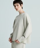 【アンクレイヴ/uncrave】の【洗える】スムースニット スウェット風プルオーバー(uncrave WHITE) ミントグレー|ID: prp329100004527216 ipo3291000000032015611